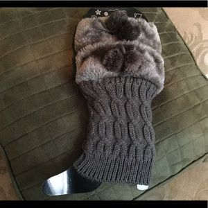 NEW Gray Boot Toppers